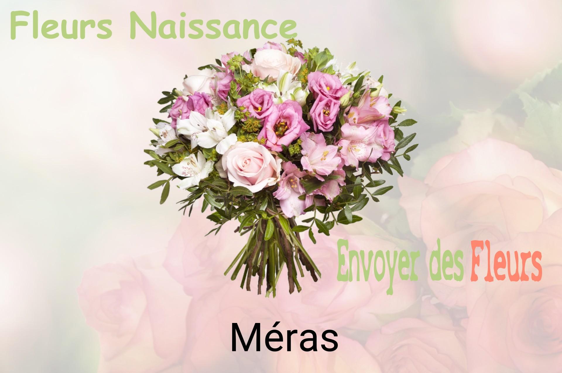 Bouquet de fleurs de naissance livré à Méras